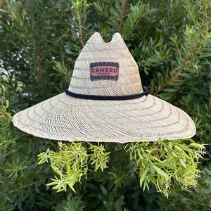 Personalized Custom Summer Landscaping Hat with Your Logo in Leather