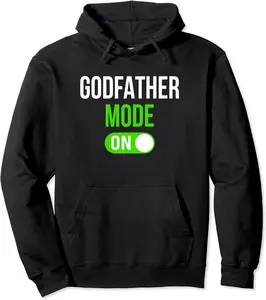 Funny Godfather Mode On Legend Uncle Gift from Godchild Pullover Hoodie - Nicolelebro Shop 21B0CJGQ9X8J