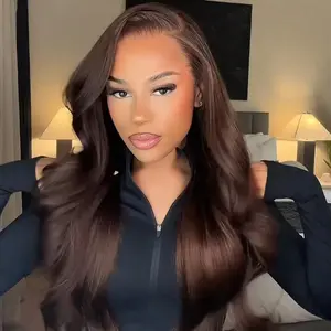 Arabella Hair Three-Go 13x6 Glueless Full Frontal Lace Wig 100% Human Hair Can Be Restyled Ear to Ear Pre-Everything Transparent Lace Easy Melting