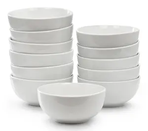 Elama Professional Kitchen 12pc Porcelain Bowl Set in White