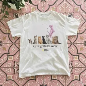 Youth & Adult I Just Gotta Be Mew Tee, 90s  Vintage Tee, Y2K Aesthetic T-shirt, Streetwear Unisex Tee