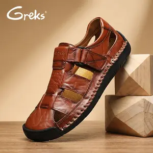 Men's Sport Sandals Closed Toe Outdoor Handmade Sandal Summer Beach Sandal Fisherman Sandals Lightweight & Versatile