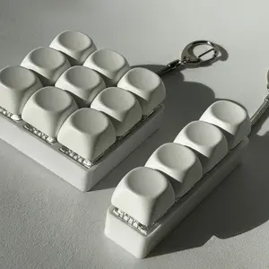 Keychain Mechanical Keyboard Fidget Toy , Backpack portable accessories, durable button Gifts for Adults，fathersdaygifts