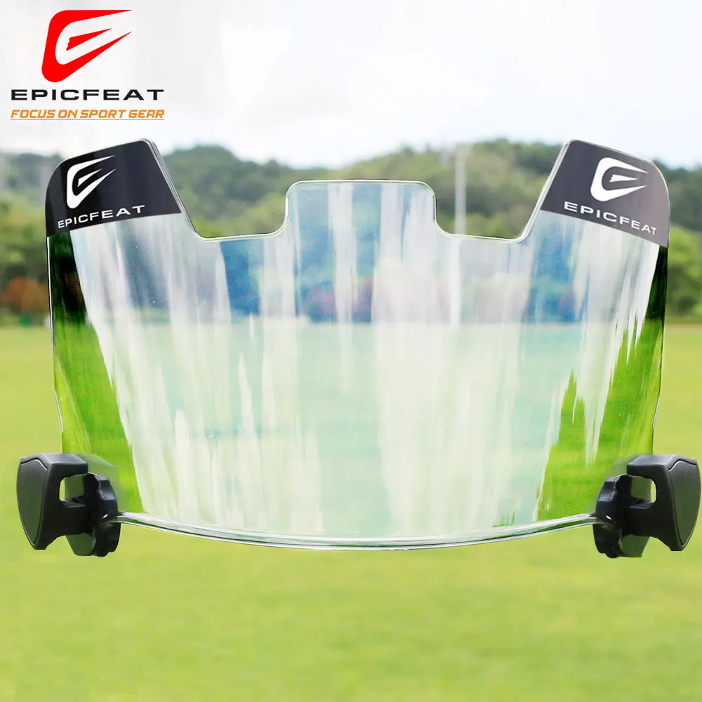 American Football Helmet Visor - PC Anti-Fog Flat Lens, Youth and Adult Fit, American Football Sports Accessories, No