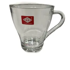 Drinkware: 6 Piece Glass Coffee Cups Set