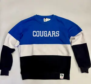 Clark Cougars 3-Color Embroidered Sweater