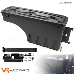 G-PLUS Right Side Truck Bed Storage Box Toolbox - ABS Plastic, Weatherproof, Includes Kit, Car Trunk Storage Organizer Fit for Chevy Silverado, GMC Sierra 2007-2018 Automotive Interior Accessory