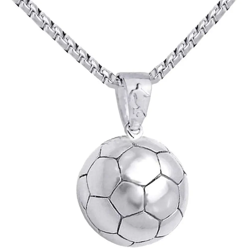 Soccer Ball Pendant Necklace