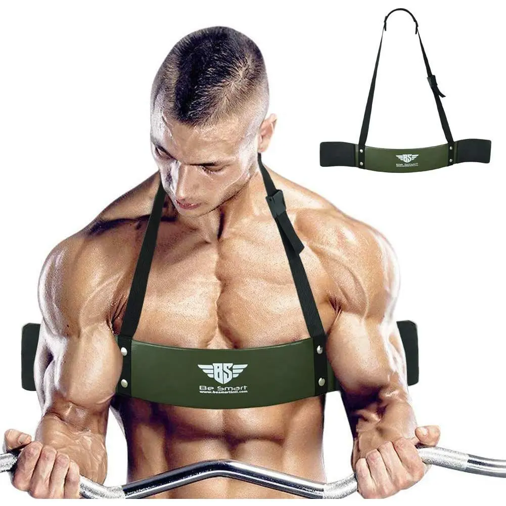 Be Bicep Isolator Arm Blaster - Gym Accessories for Dumbbell & Barbell Curls, Bodybuilding, Weight Lifting Strength Support & Muscle Gains, Flex Straps