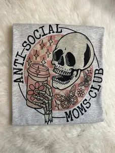 Anti social moms tee Anti social moms tee