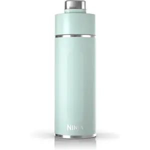 Ninja Thirsti 18oz Travel Water Bottle, For Carbonated Sparkling Drinks, Colder and Fizzier Longer, Leak Proof, 24 Hrs Cold, Dishwasher Safe, Stainless Steel Insulated Tumbler, Seafoam Blue, DW1801MT