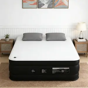 【New Year Gifts】Cozy Cloud-like Mattress with Built-in High-Power Pump, Double-Thickness, Non-Slip Base, 900 lbs Load-Bearing for Home & Camping