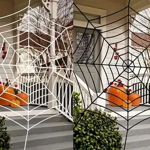 Halloween Spider Web Decoration, 125.98inch & Fabric Netting, No Power Needed, Durable & Easy Setup, Perfect for Outdoor Use