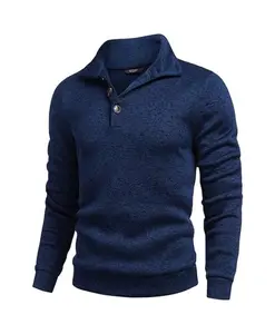 Men's Casual Slim Fit Pullover Sweater Knitted Thermal Sweatshirt