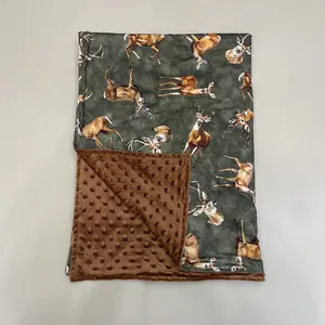 Baby Blanket Hunting Blanket Minky Blanket Outdoor Bedding kids Blanket