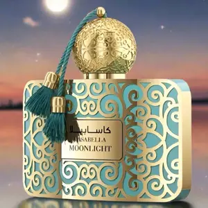CASABELLA Moonlight 100ml - Luxurious Perfume with Intricate Gold and Turquoise Design