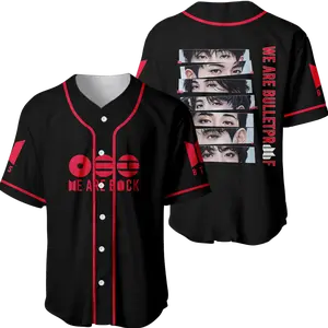 K-Pop World Tour Inspired Baseball Jersey, Concert Style Button Down Jersey Shirt, Unisex Casual Streetwear Outfit | 260126.R0397.ID02