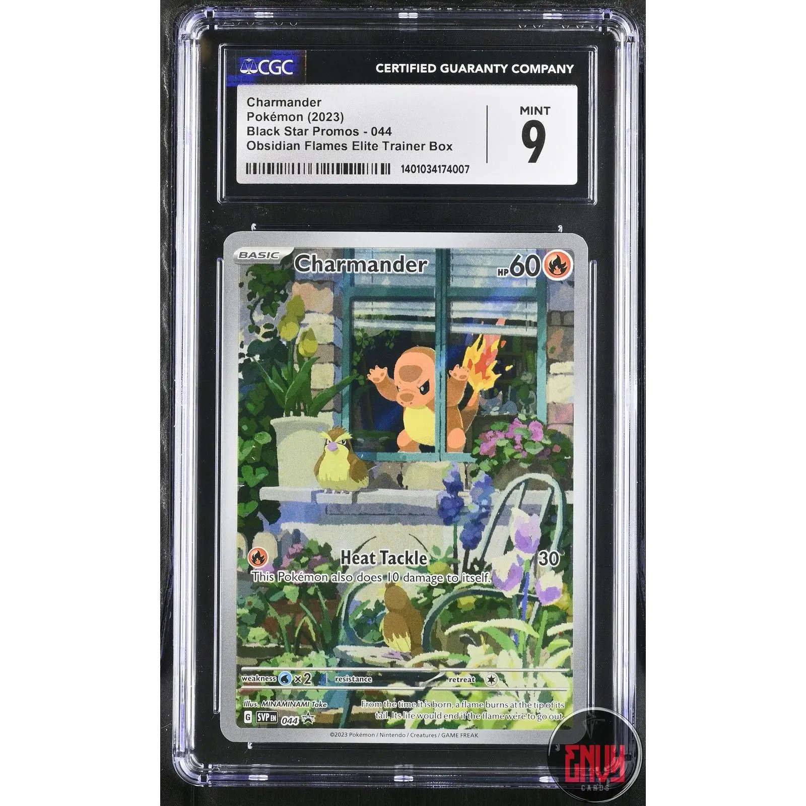 Charmander 044 Obsidian Flames Elite Trainer Box Pokemon CGC 9 Mint