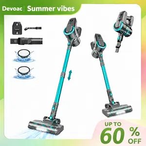 [Summervibes]Devoac Cordless Vacuum Cleaner, 8-in-1 Rechargeable Stick Vacuum, 40mins Runtime, Powerful Suction, Lightweight, Versatile for Hardwood Floors, Car, Carpets, Pet Hair - Home Cleaning Tool
