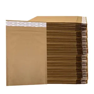 UOFFICE HoneyComb All Paper Shipping Cushioned Mailers #0 6" x 9" - Pack of 250 Eco-Friendly Recyclable Padded Envelopes with Self Adhesive Strip