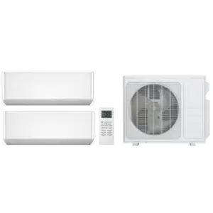 Dual-Zone 27K BTU Cooling/Heating Split System Air Conditioner & Heater (18,000 BTU Each), SEER2 24, 230V, Sleep Mode, Timer Function, Certified, for Rooms Up to 2250 sq ft