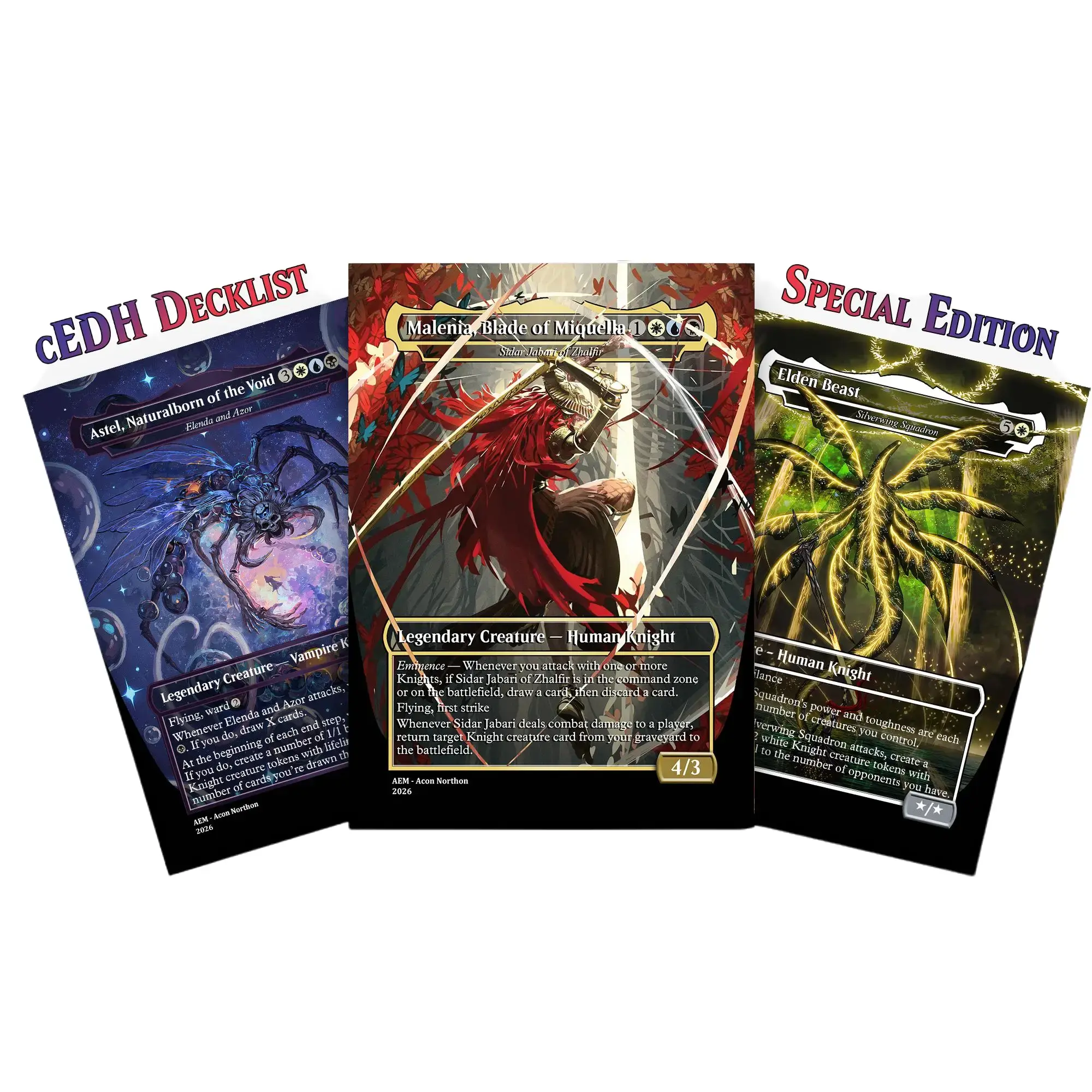 Elden Ring Sidar Jabari MTG Proxy Commander Deck - 100 Cards