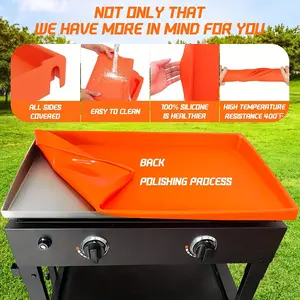 Silicone Baking Pan Liner/cover, Grill Pan Liner for Blackstone 17/22/28/36 Inch, Thick Full Coverage Cookware Pad, BBQ Accessories, Restaurant Tools, Commercial Kitchen Protection