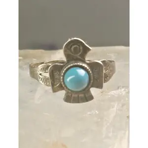 Phoenix Navajo ring turquoise size 5.50 sterling silver women girls