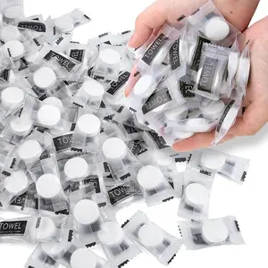 CLOGGEEZHOME Compressed Towels Bulk Disposable Portable Washcloths for Face Expandable Wipes Tablets Survival Gear Kit for Outdoors Camping Hiking Hotel Use Eco-Friendly Unisex - Cleaning Bath Personal Sponges