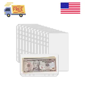 12PCS A6 Binder Pockets with No Zippers, Zipless Budget Envelopes