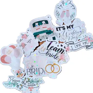 Wedding Bridal Sticker Bundle Holographic Stickers Bride to Be