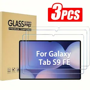 3-Pack Advanced 9h Tempered Glass Screen Protector for Samsung S9 Fe 5g/s10fe/s10/s9/s8/s7, Anti-Scratch, Shockproof, Fingerprint Resistant, HD Clear, Accessories, Protection