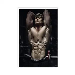 David Laid Bodybuilding Poster High-Quality Canvas Painting Wall Art for Bedroom Living Room Decor Waterproof Customizable Artwork