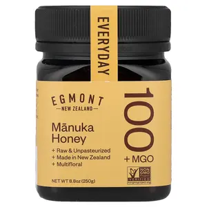 Egmont Honey Manuka Honey, Raw & Unpasteurized, MGO 100+, 8.8 oz (250 g) Egmont Honey Manuka Honey, Raw & Unpasteurized, MGO 100+, 8.8 oz (250 g)