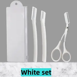 3pcs Eyebrow Razor, Face Razors For Women Facial Hair, Eyebrow Shaver, Eyebrow Facial Trimmer, Dermaplaning Tool To Exfoliate And Refresh The Skin