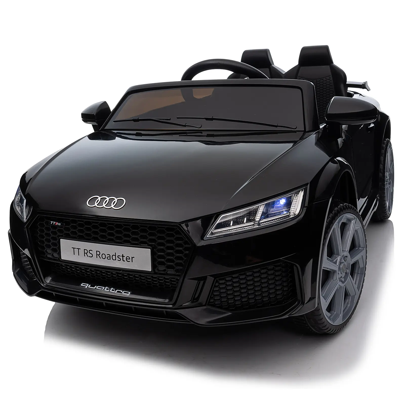 Hikiddo Electric Car for Kids, LicensedAudi 24V/12V Kids Ride on Car Toy for Toddlers with Remote, Bluetooth