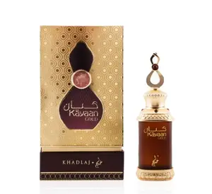 Khadlaj Kayaan Gold 20ml Concentrated Perfume Oil - Longlasting Unisex Fragrance with Amberwood Patchouli Blend, Captivating Great Scent - Single Item, Ideal for Fragrance Enthusiasts