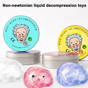 Colorful Non-Newtonian Liquid Decompression Toys Transparent Elastic Modeling Compound Non-Toxic Creative Crafts glitter dumpling