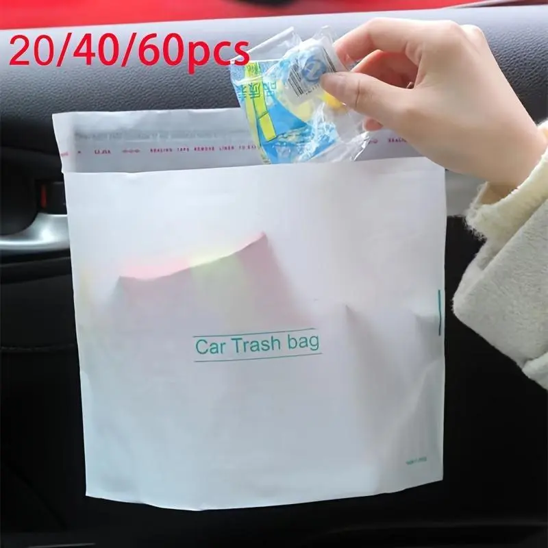 Disposable car garbage bag - a multifunctional garbage bag suitable for vehicles, which can be used in the kitchen and home for easy cleaning of supplies, Disposable Trashbags
