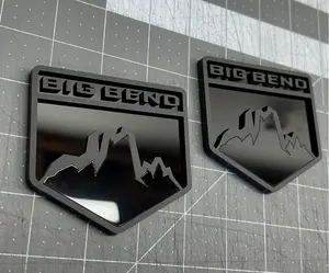 2x Fender Big Bend Emblem Badge Logo for Ford Bronco Offroad SUV 4x4 Sport