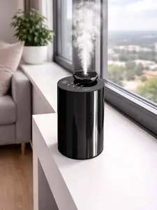 Touch Screen Premium Portable Cordless Travel Aromatherapy Pure Essential Oil Aroma Diffuser Wireless Air Waterless Scent Oil Diffuser Machine Rechargeable with Type-C Cable Nozzle & Empty Bottle