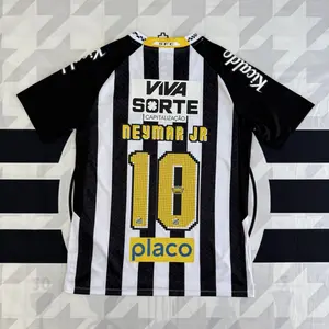 2526 Santos FC Away Short Sleeve No.10 Neymar JR Vintage Soccer Football Jersey
