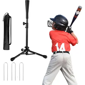 Kids Baseball Tee, 20.87 to 31.29 Inches Batting Tees for Baseball with Carry Bag, Portable Stable Baseball Tees for Hitting, Tripod Tanner Tee for Baseball Practice Stand Aged 3-8 Years