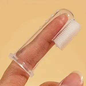 10-pieces pet finger cots toothbrush - gentle and safe teeth care suitable for dogs and cats - easy-to-use cleaning solution to improve oral health - perfect for small pets