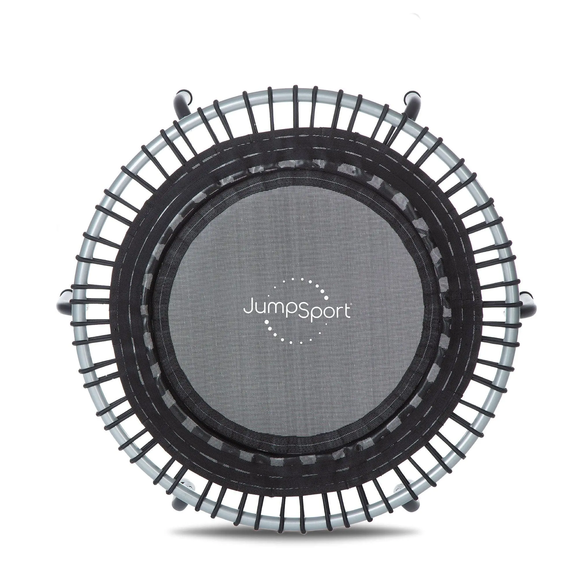 JumpSport 350 Indoor Lightweight 39" Fitness Trampoline, Black w/White Frame
