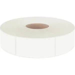 600 PCS White Rectangular Stickers, Blank Write on Labels Self-Adhesive Stickers Roll White Name Tags with Permanent Adhesive for File Folders Office School Supplies(1.54” X 0.74”) Hebayy