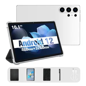 New 10.1-inch tablet, Android 12 system, 4GB RAM + 32GB storage, 4000mAh battery, 8-core processor, 2MP + 5MP camera, supports Wi-Fi, 4G, Bluetooth, and Dual SIM