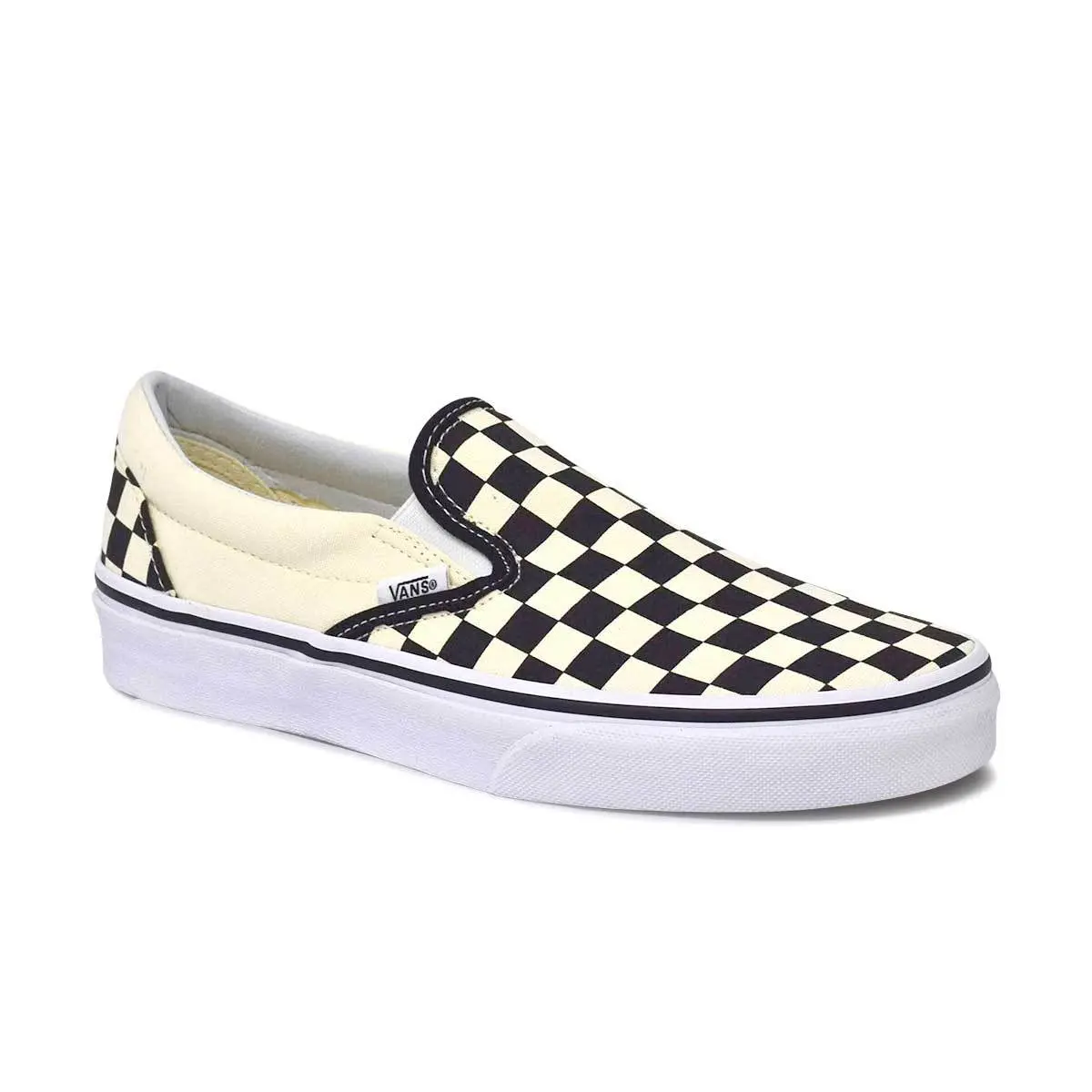Classic Slip-On Black/White 'Checkerboard' Shoes Classic Slip-On Black/White 'Checkerboard' Shoes