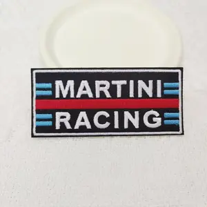 1PCS rectangular striped letter embroidery cloth patch, suitable for DIY decorative patches on hats, bags, shoes, and clothing, with a back hot melt adhesive that can be sewn and ironed