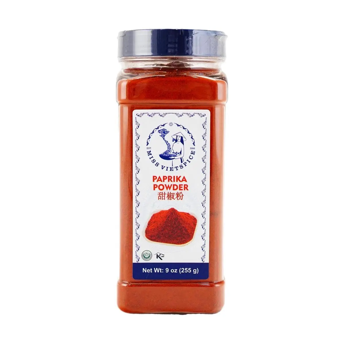 MISS VIETSPICE Sweet Paprika Powder 255g - Mild & Versatile Seasoning for Cooking, Pickling, Baking, Rubs & Garnishes